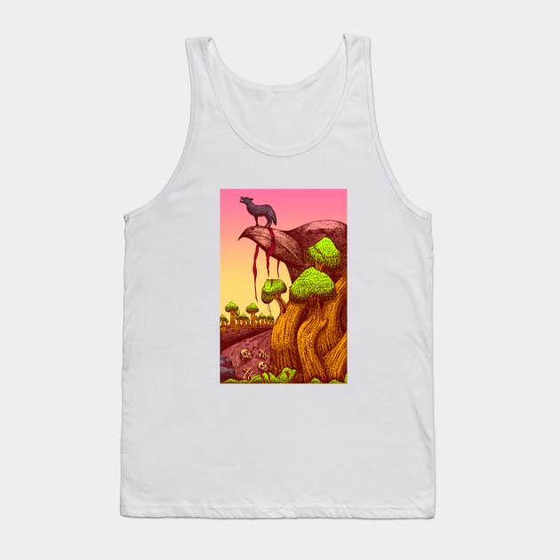 wolf Tank Top by marfuah